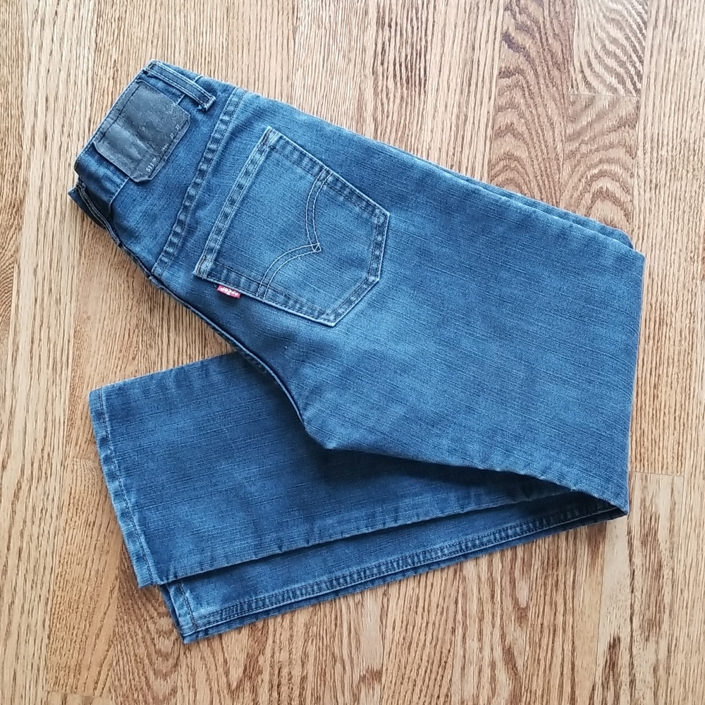 (14) Levi's Youth Slim Straight Fit Denim Jeans Unisex Western Farmhouse Modern